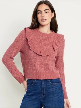Old Navy Women's Knit Sweater Pink Size Large